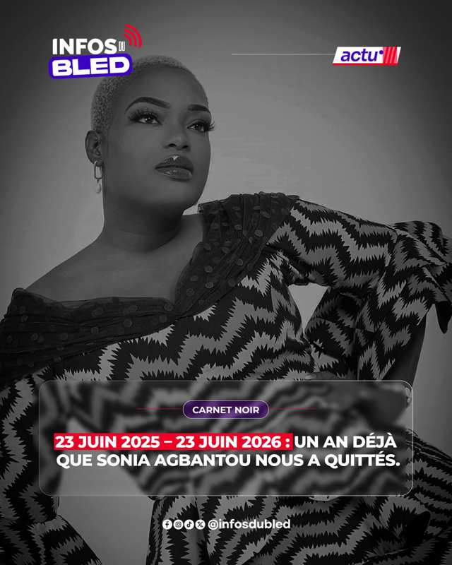 Il y a un an, Sonia Agbantou nous quittait