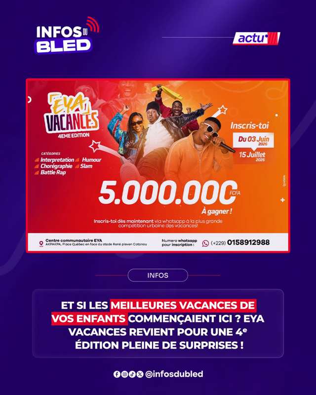 EYA Vacances 2026 : la 4ᵉ édition des vacances actives pour enfants et ados
