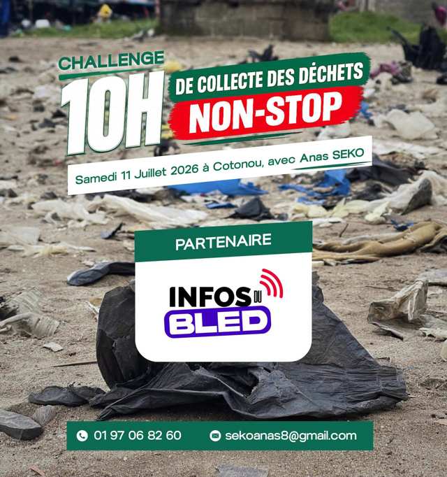 Anas Seko lance un défi citoyen : 10 heures de collecte de déchets