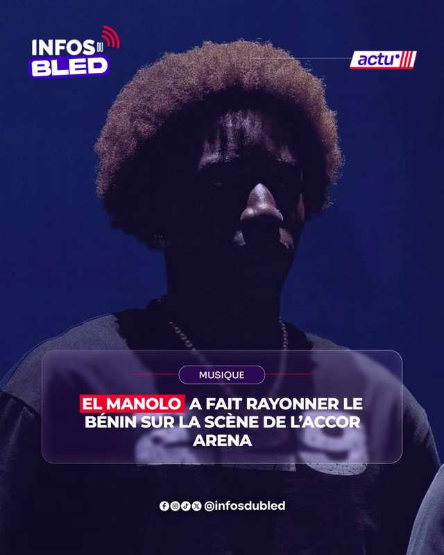 El mvnolo sur la scène de l'Accor Arena de Paris