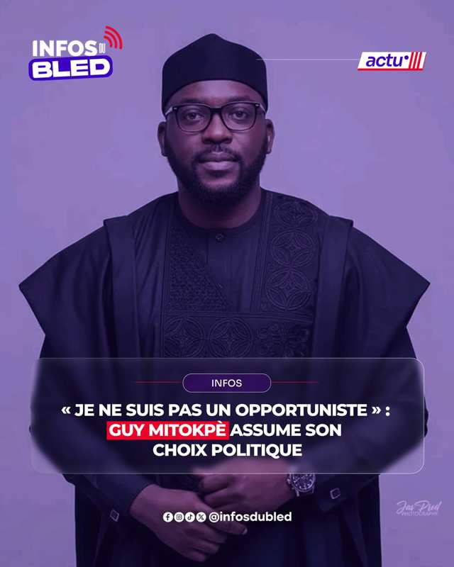 Guy Dossou Mitokpè défend son ralliement à la mouvance présidentielle
