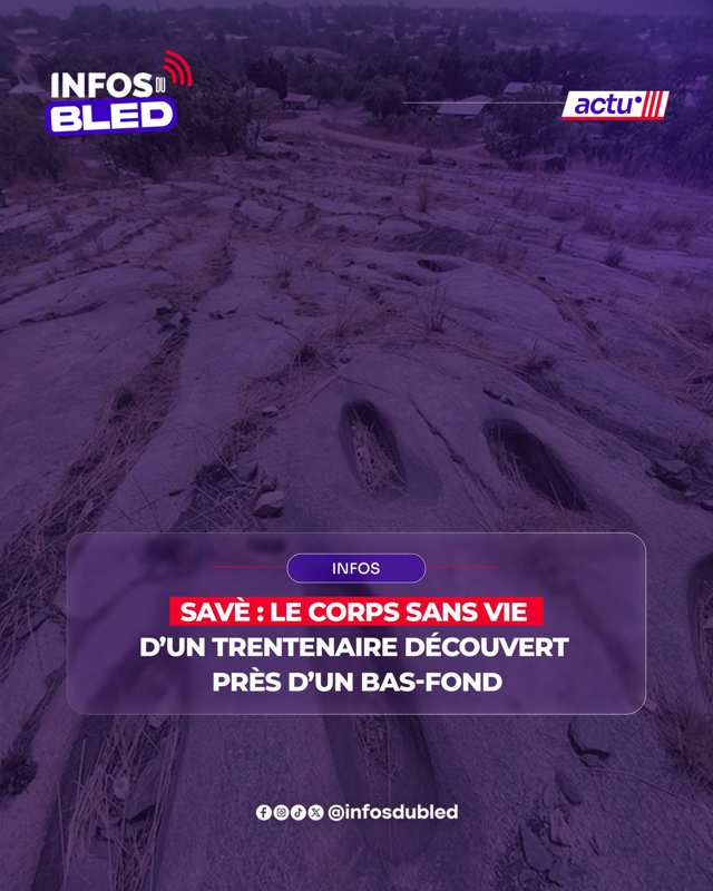 Savè : macabre découverte d'un corps sans vie à Akon