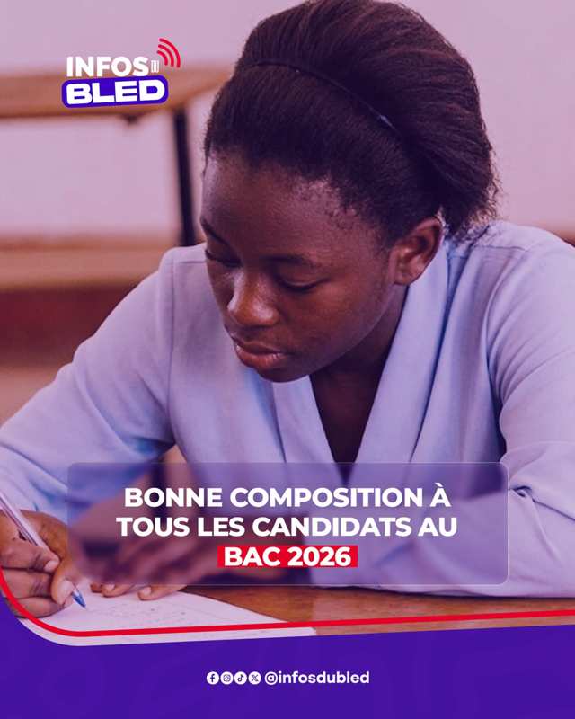 Baccalauréat 2026 : bonne chance à tous les candidats