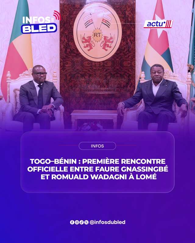 Romuald Wadagni effectue une visite à Lomé et rencontre Faure Gnassingbé